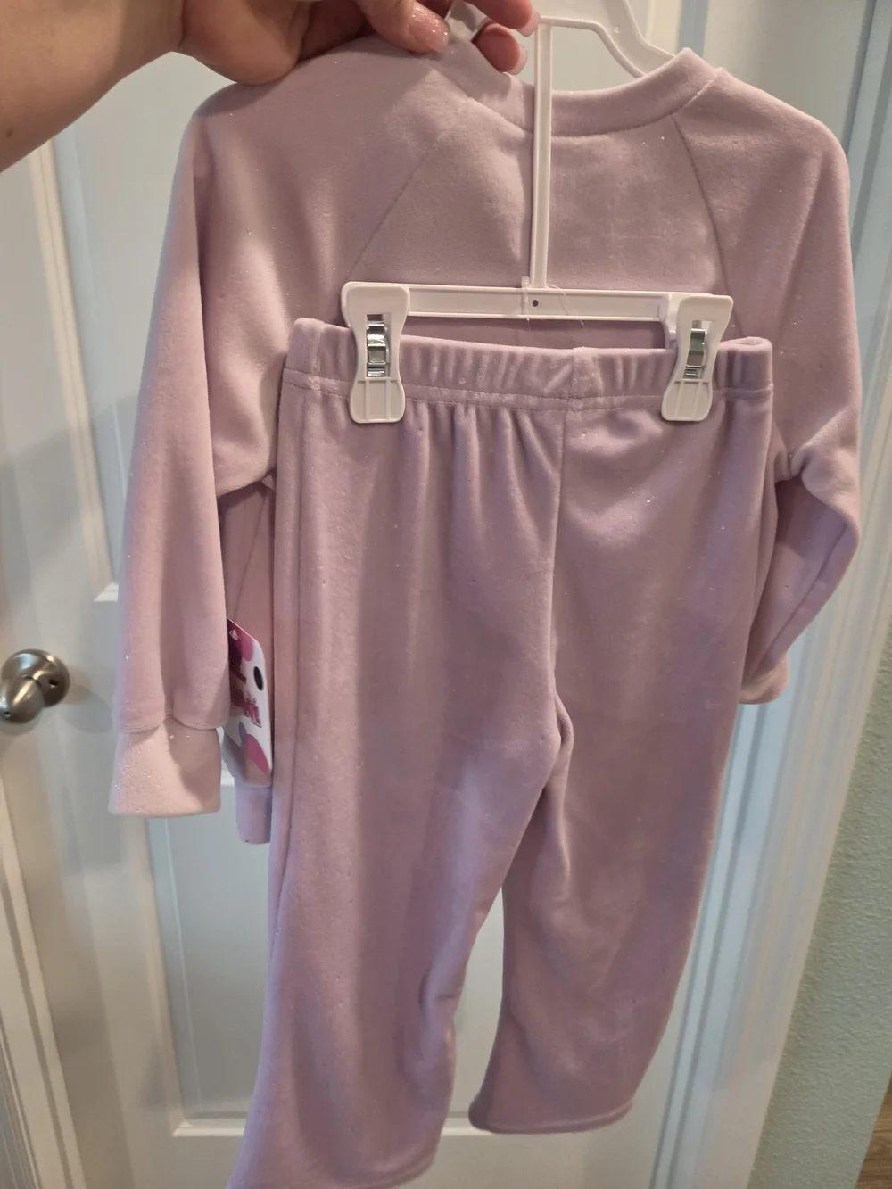 Nwt Disney Minnie Mouse 24 Month Set Purple With Glitter Detail